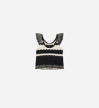 Top Augustina - Ecru/Noir