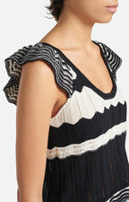 Top Augustina - Ecru/Noir