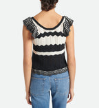 Top Augustina - Ecru/Noir