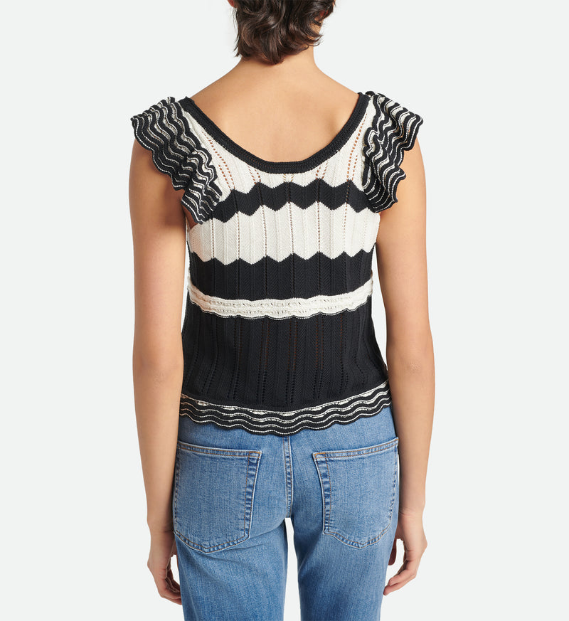 Vanessa Bruno - Top Augustina - Ecru/Noir