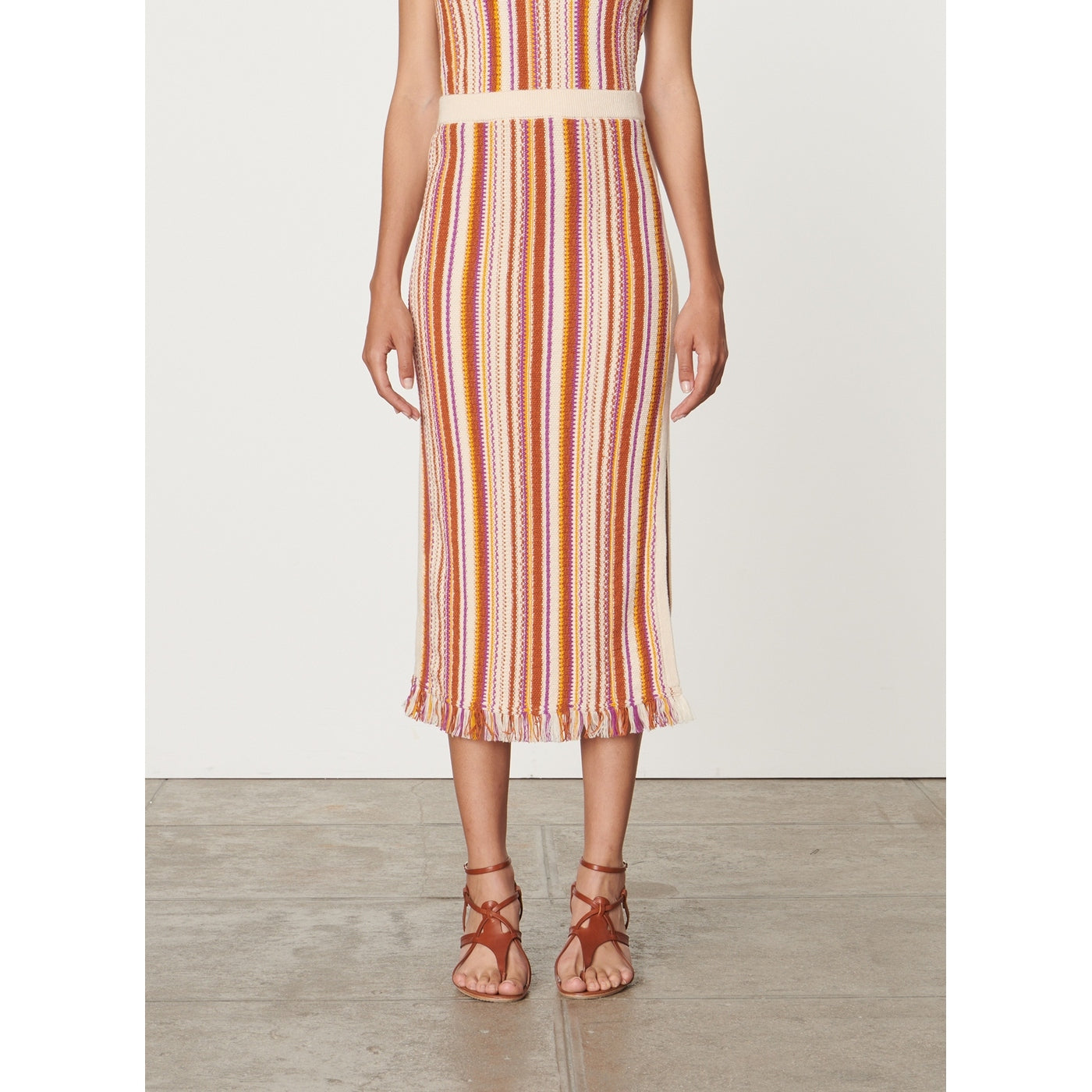 Falda Cypres - Crema Multicolor