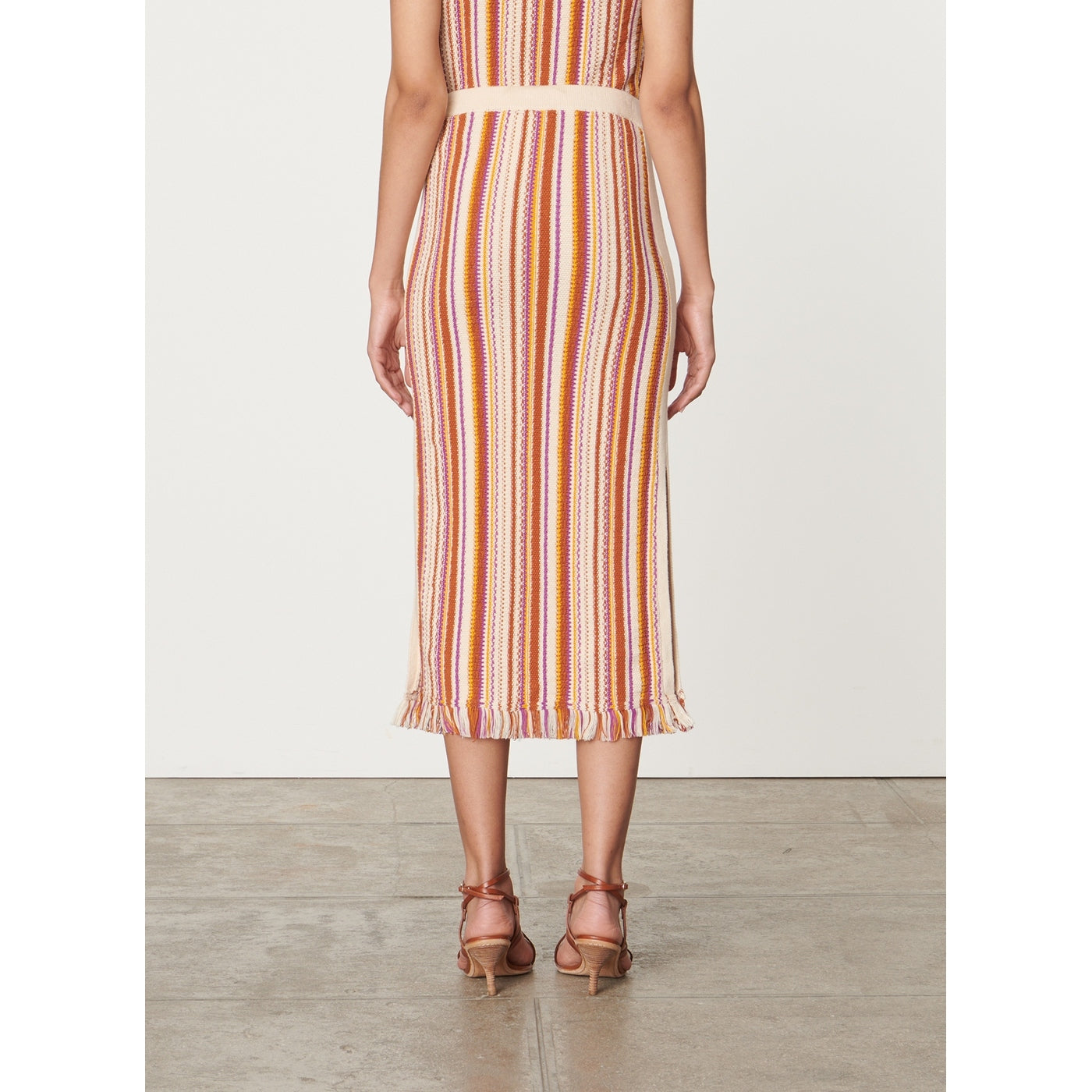 Falda Cypres - Crema Multicolor