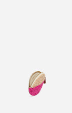 Small Raffia Coin Purse - Multicolour/Pink