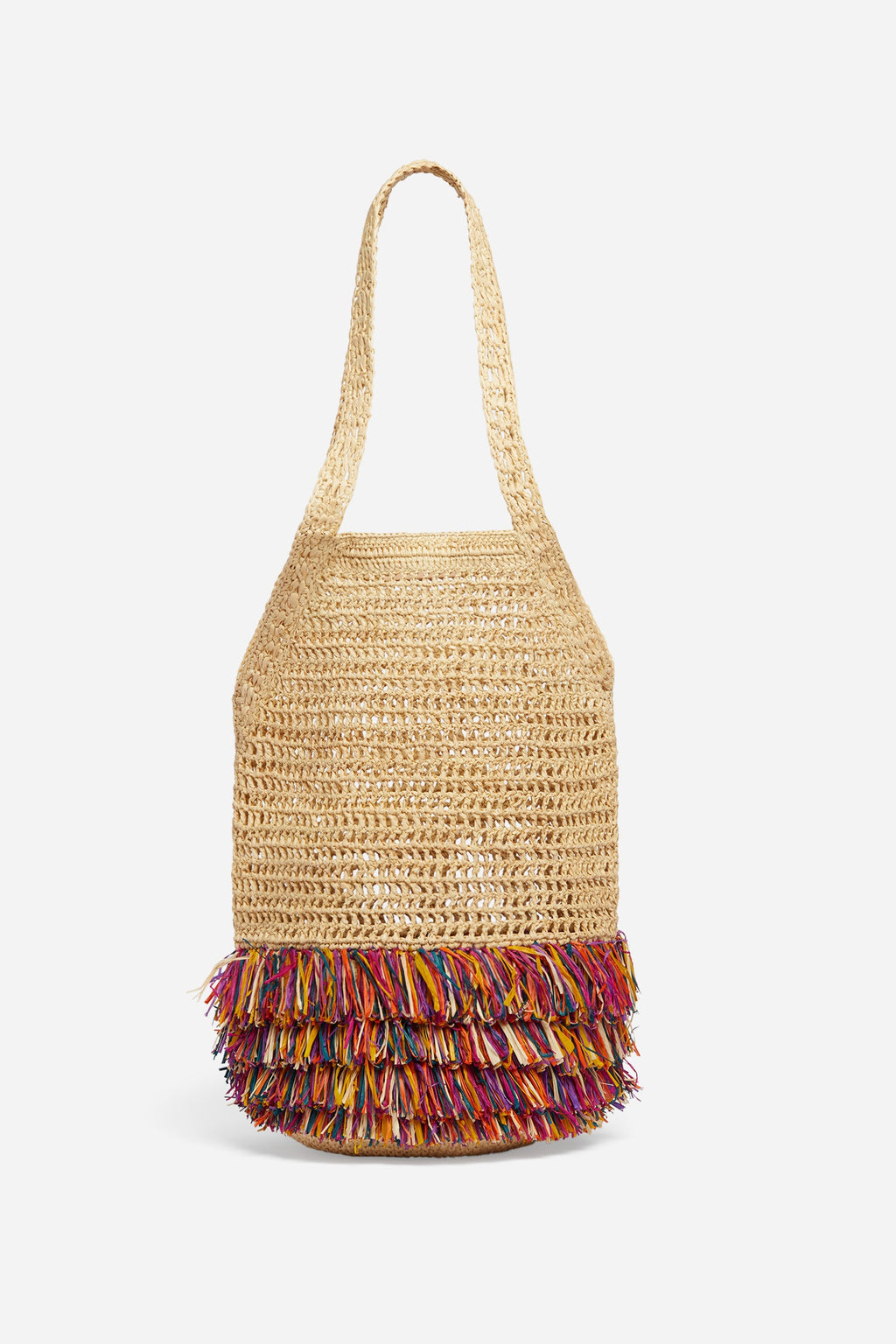 Sac Filet En Raphia - Multicolor