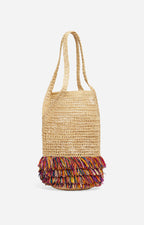 Sac Filet En Raphia - Multicolor