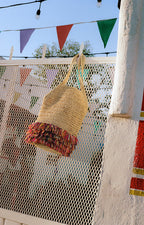 Sac Filet En Raphia - Multicolor