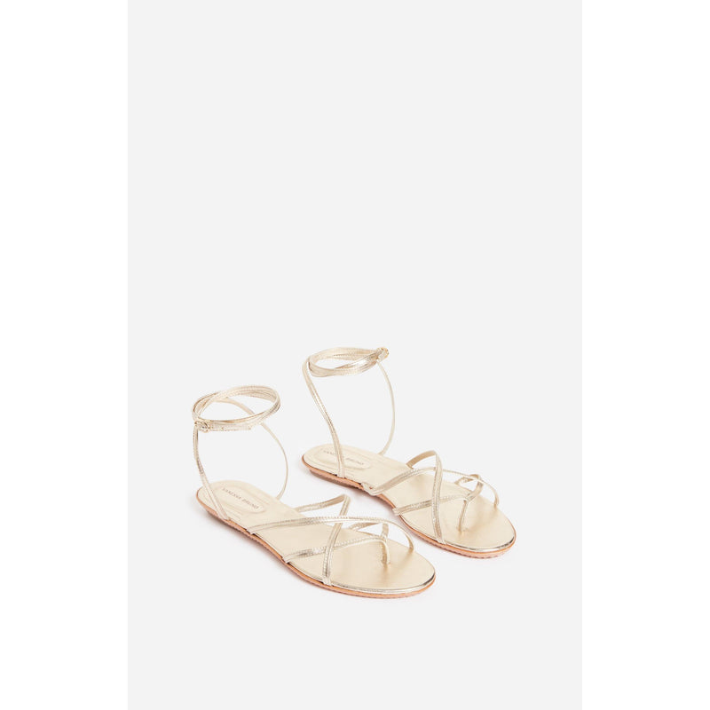Vanessa Bruno - Sandales Plates - Or Clair