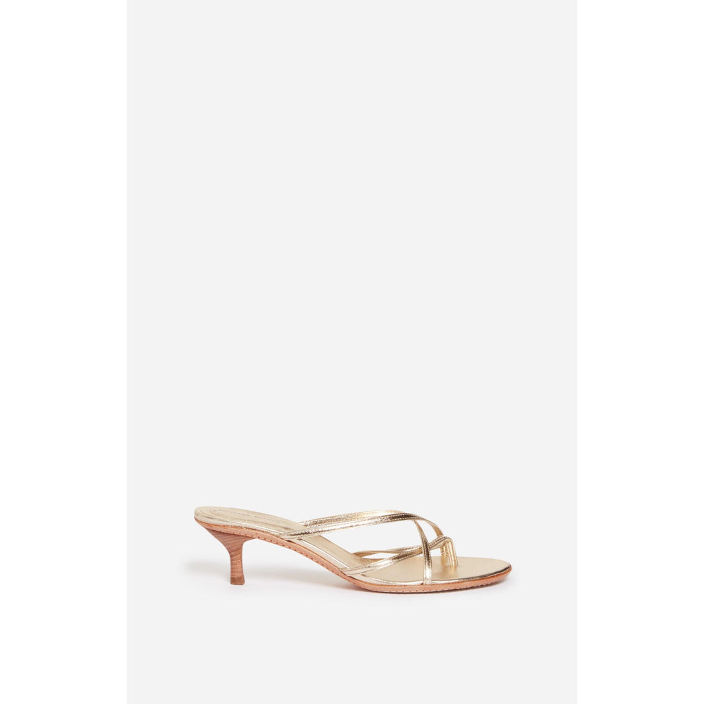 Leather Sandals - Light Gold