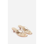 Leather Sandals - Light Gold