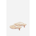 Leather Sandals - Light Gold