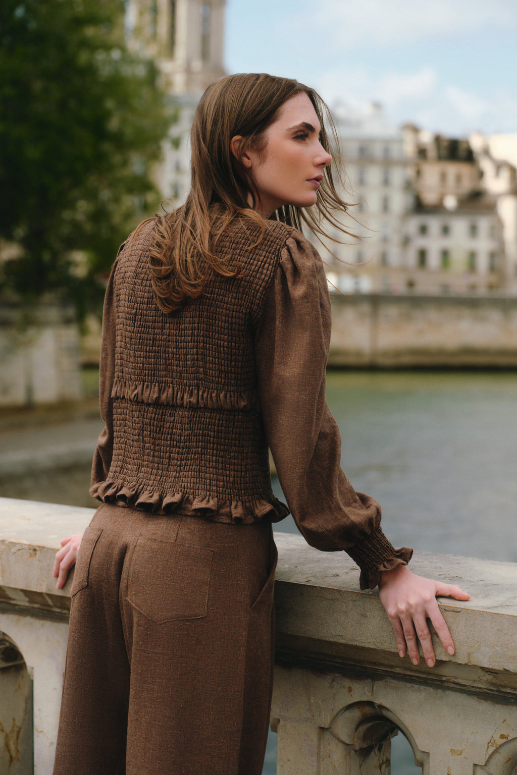 Hailey Chocolate Blouse