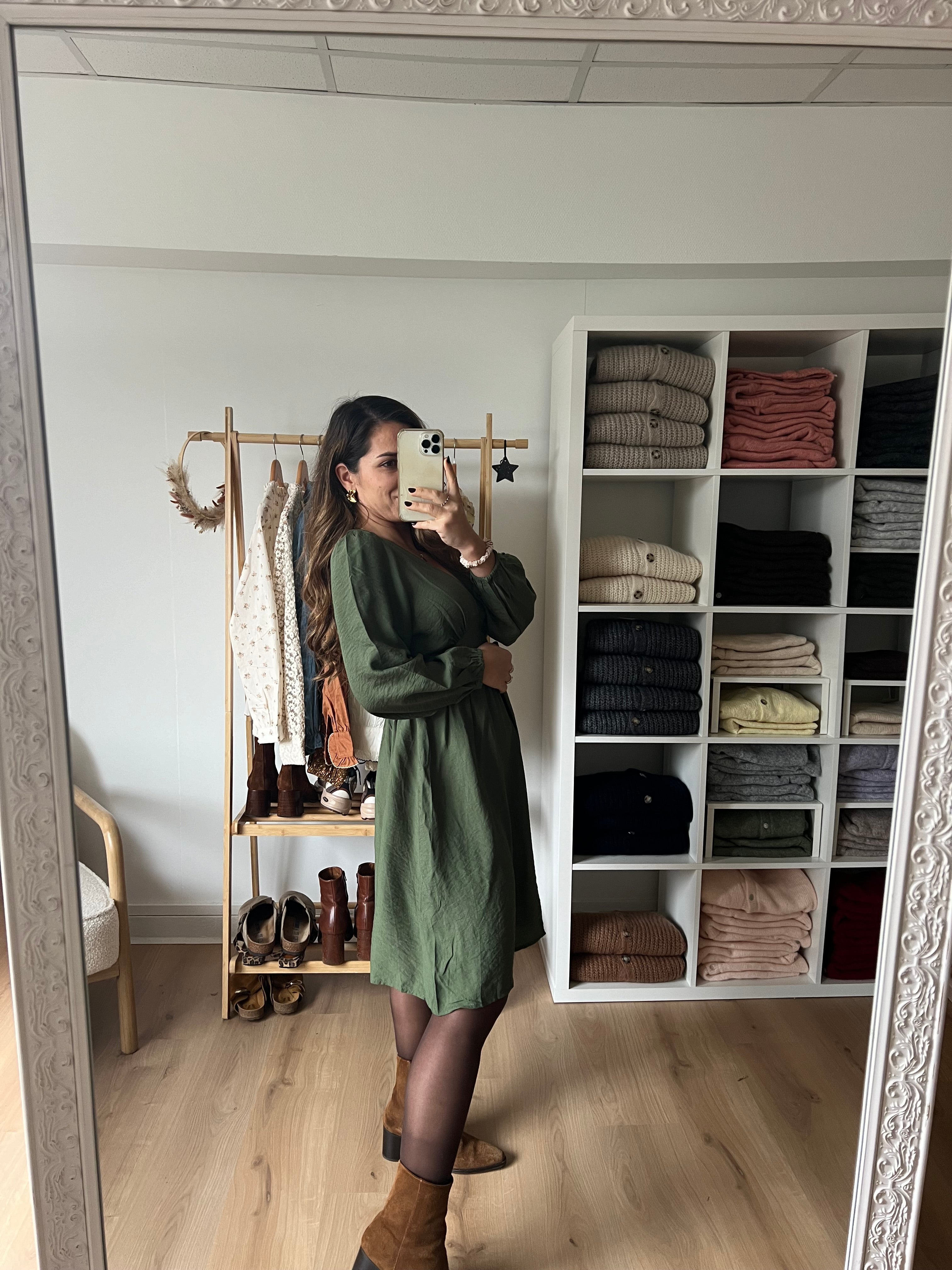 Vestido Elena Caqui