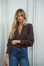 Blouse Bénitier - Noelia Chocolat