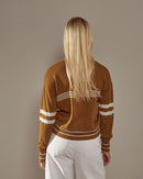 Cárdigan Rayas - Amarillo Mostaza - 100% Lana - Mujer