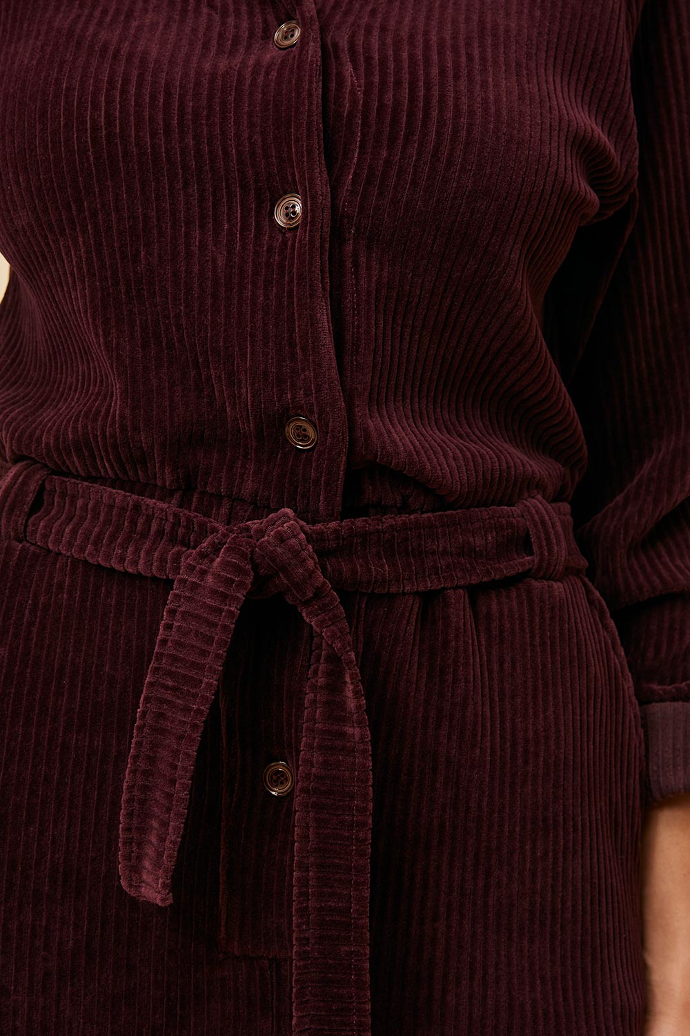 Combi Pantalon Victoria Aubergine - Femme