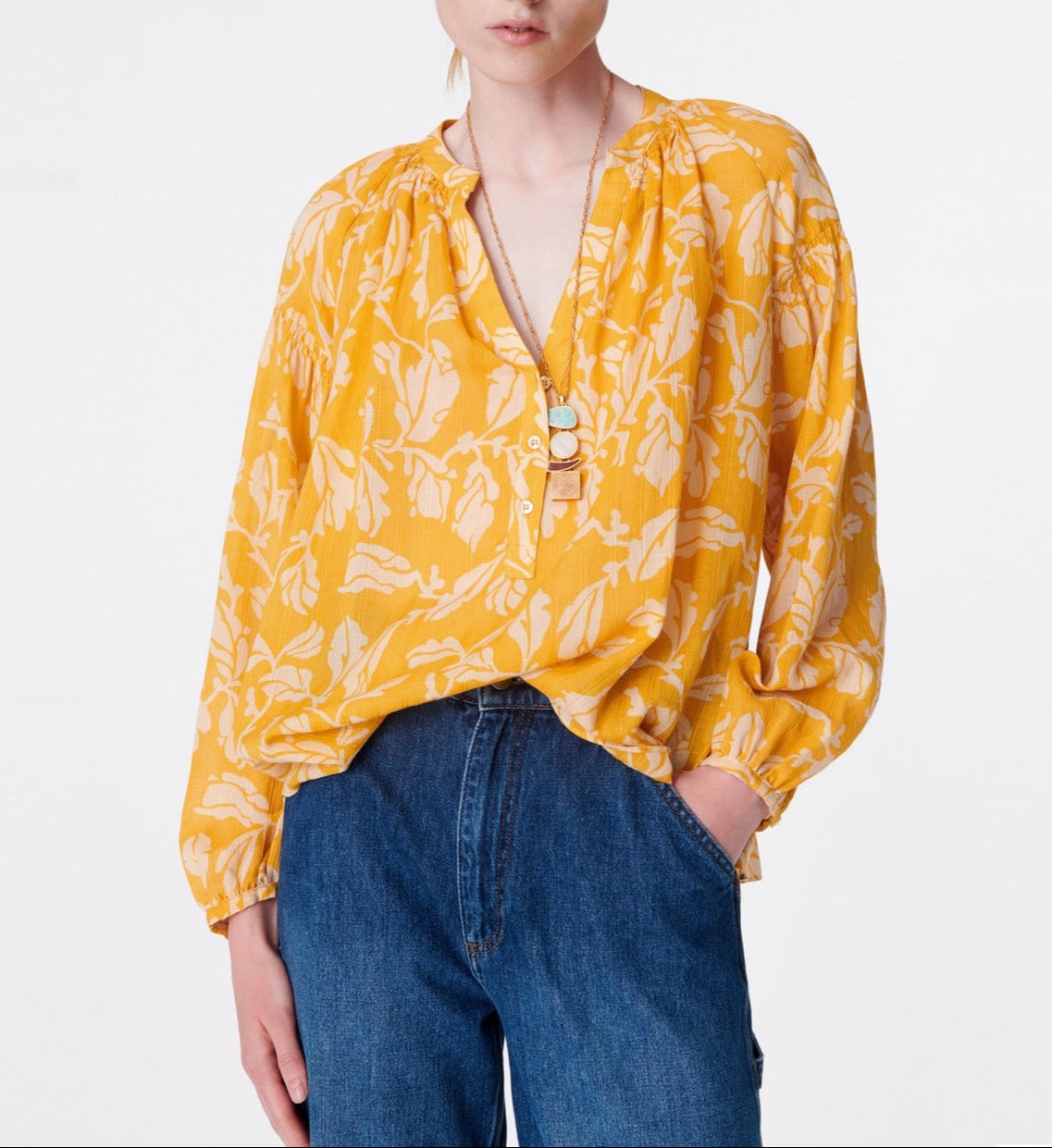 Nipoa Blouse - Golden Yellow