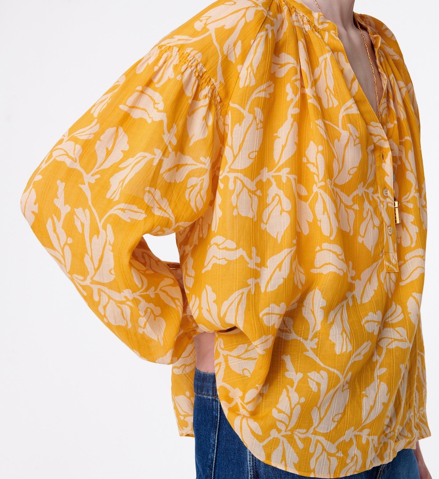 Nipoa Blouse - Golden Yellow