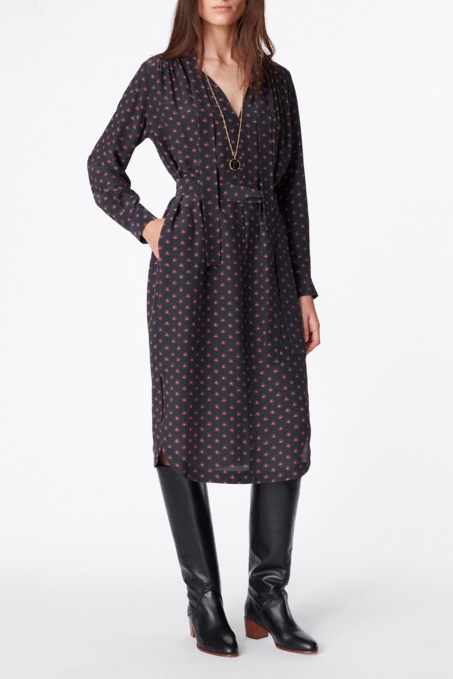 Blenda Dress - Forest Green