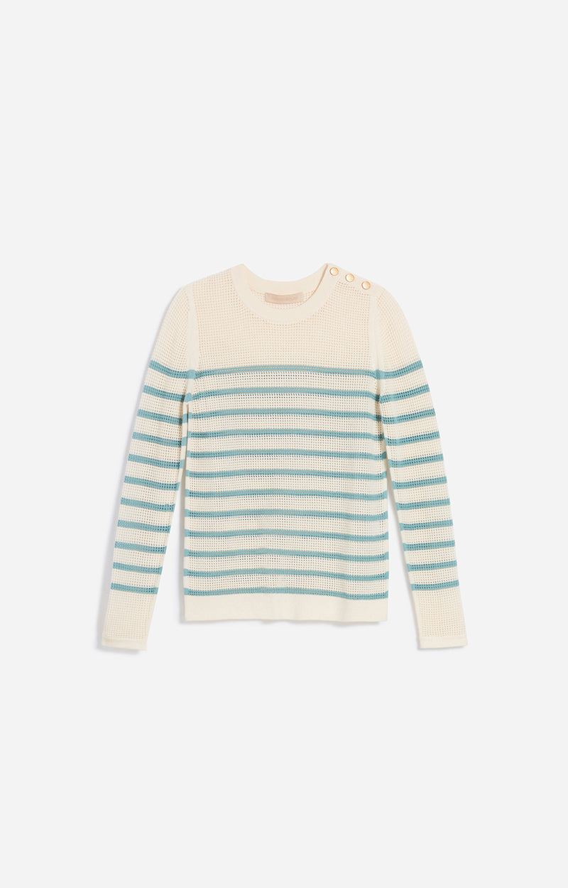 Pull Badira - Écru/Bleu