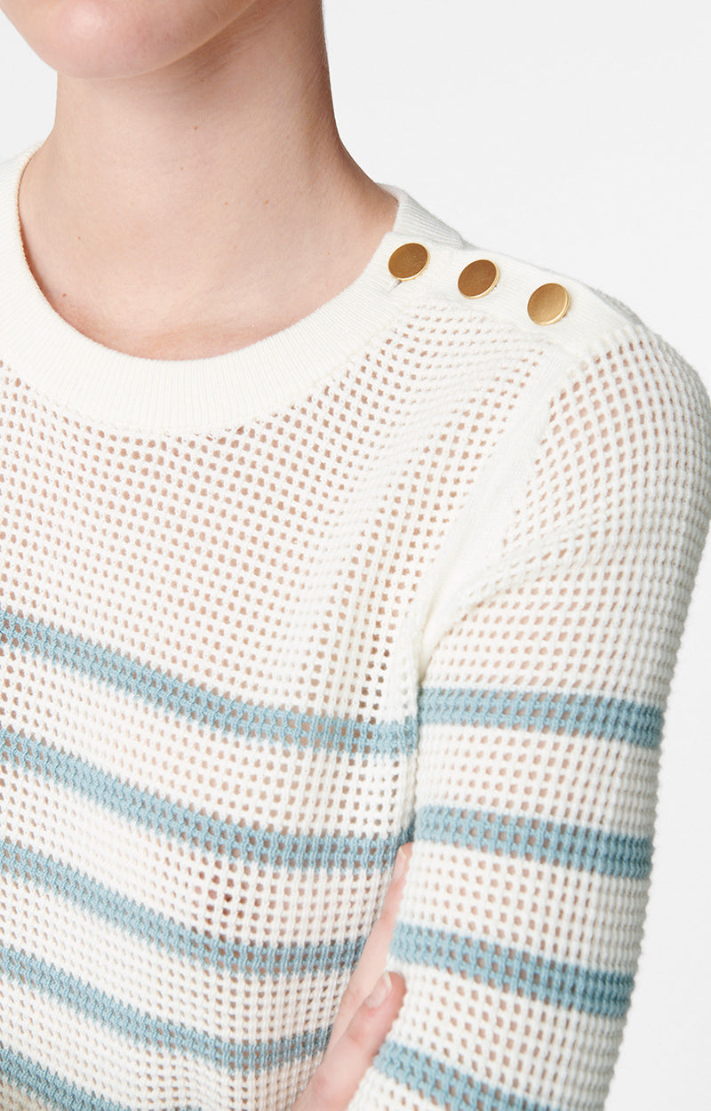 Pull Badira - Écru/Bleu