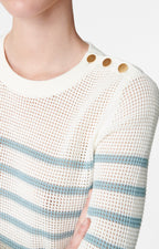 Pull Badira - Écru/Bleu
