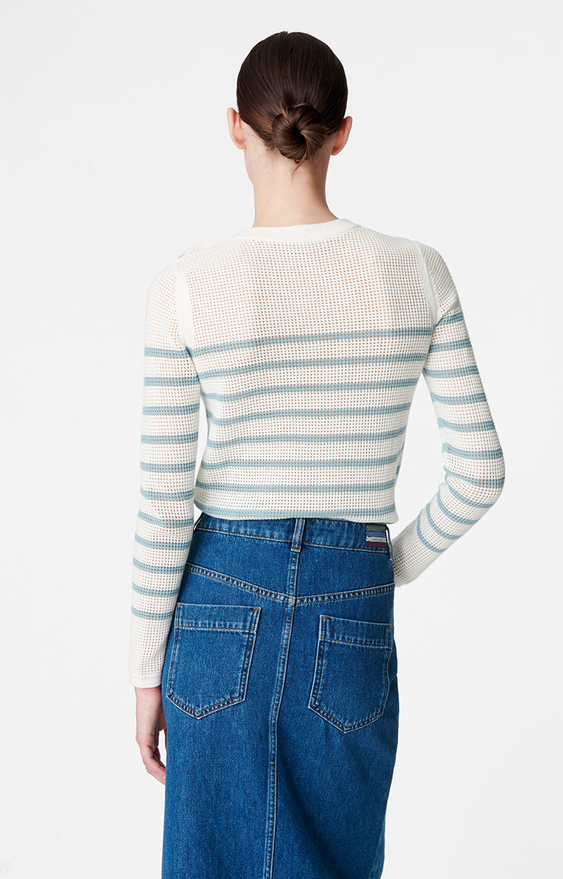 Vanessa Bruno - Pull Badira - Écru/Bleu