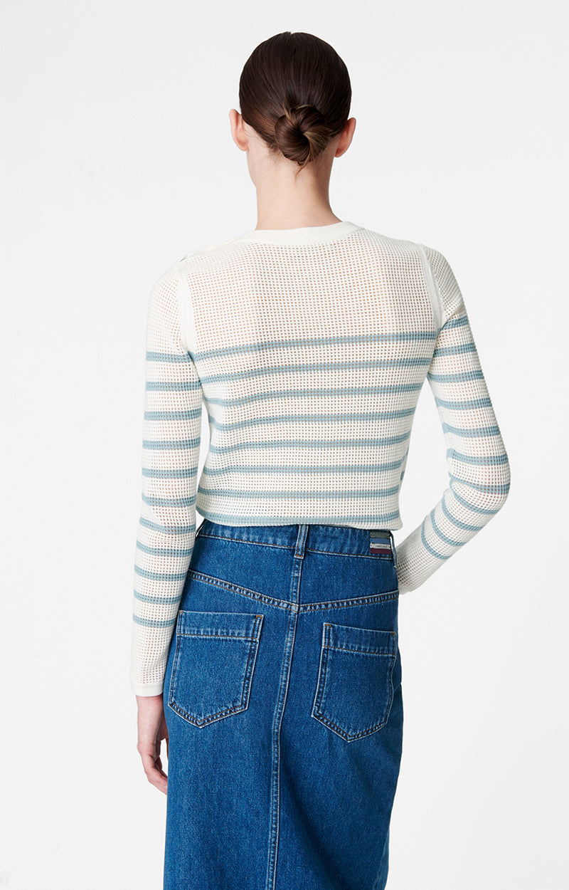 Pull Badira - Écru/Bleu