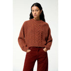 Pull Col Rond Delora - Brique