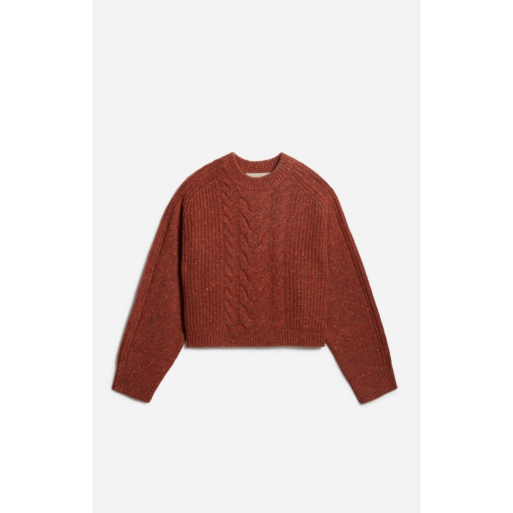 Pull Col Rond Delora - Brique