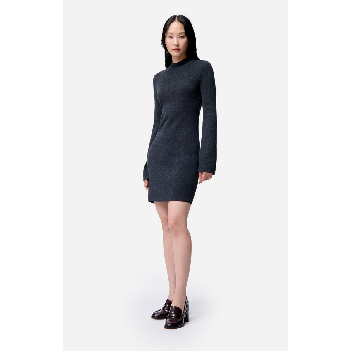 Kurzes Kleid Florane - Anthrazit