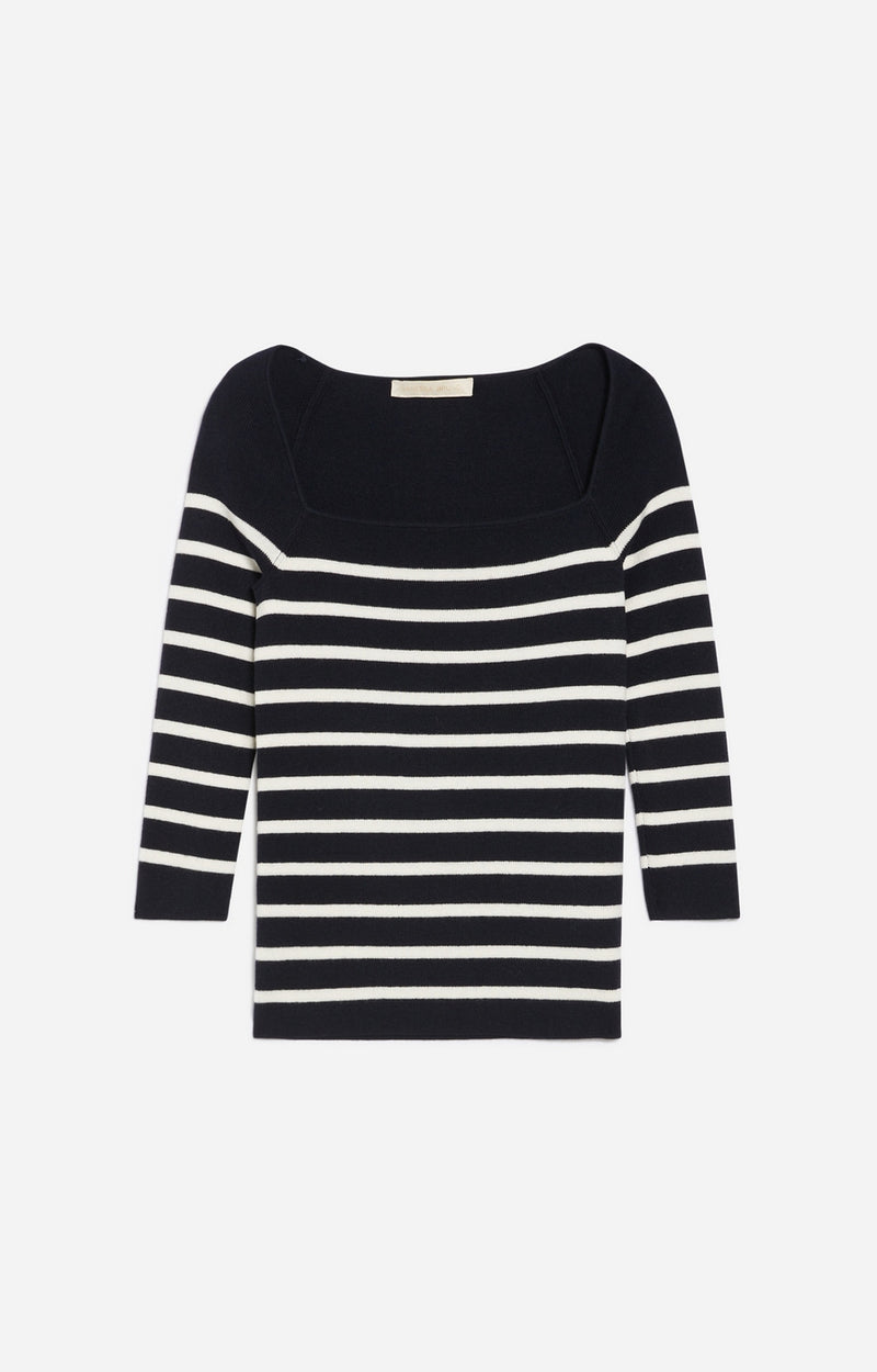 Vanessa Bruno - Pull Carla - Marine/Ecru