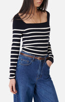 Vanessa Bruno - Pull Carla - Marine/Ecru