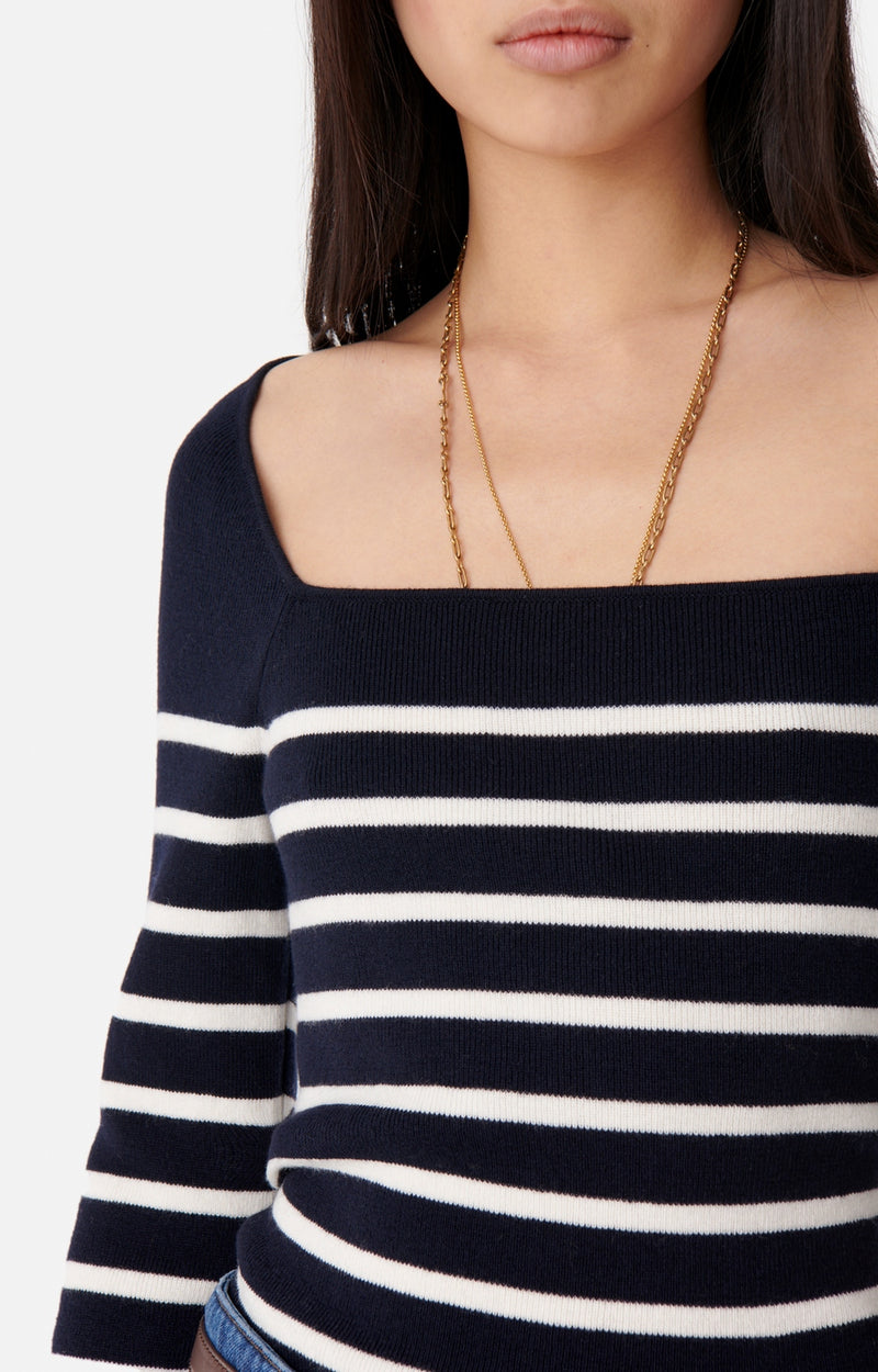 Vanessa Bruno - Pull Carla - Marine/Ecru