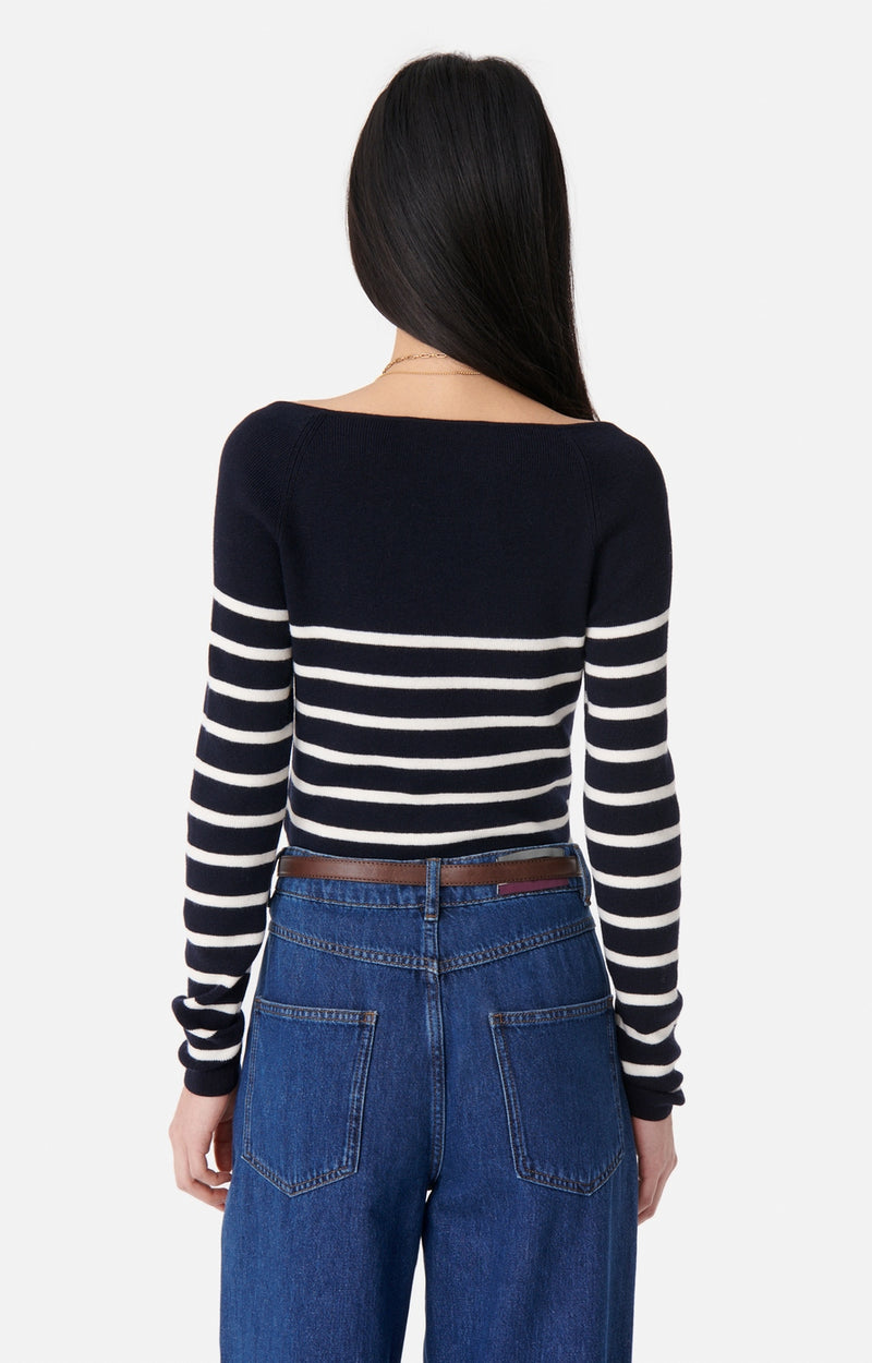 Vanessa Bruno - Pull Carla - Marine/Ecru