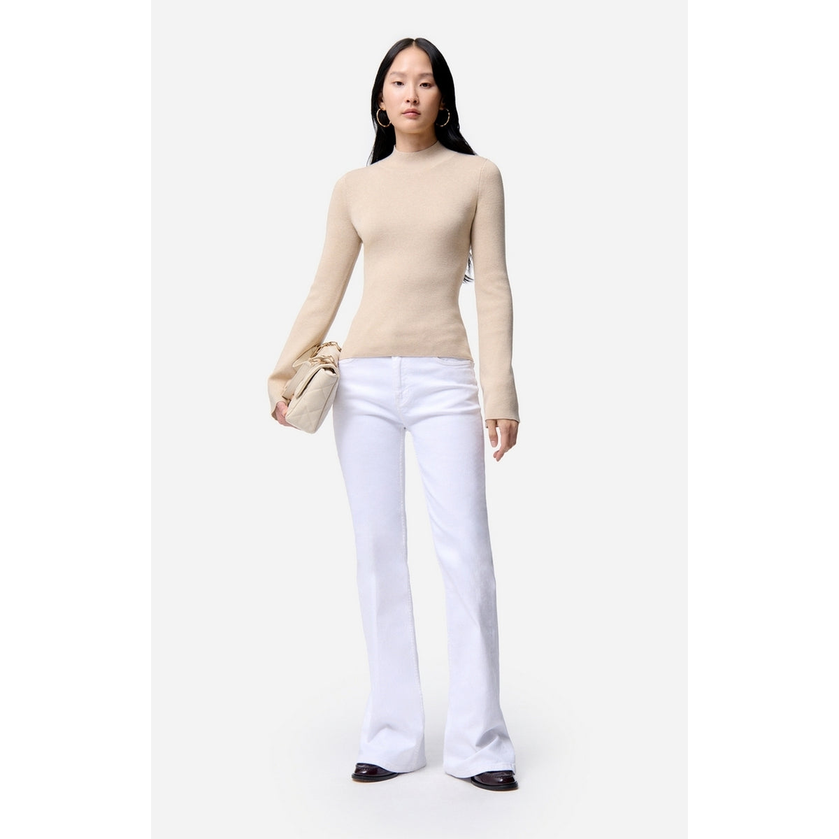 Pull Col Montant Francesca - Beige
