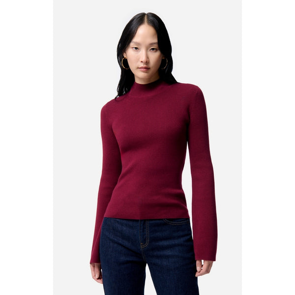 Jersey Cuello Perkins Francesca - Burdeos
