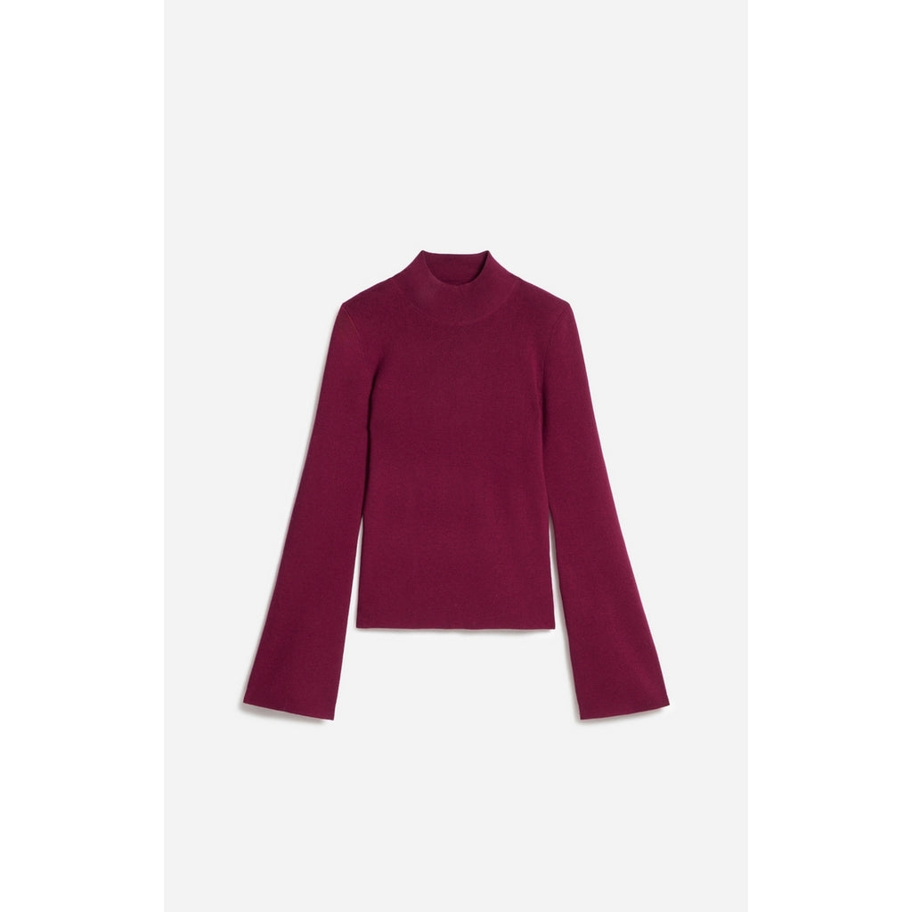 Pull Col Montant Francesca - Bordeaux