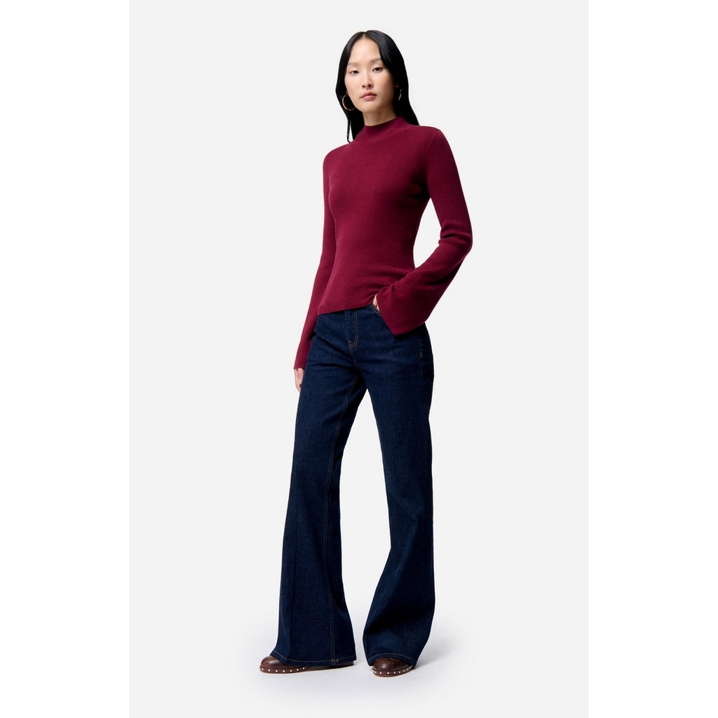 Pull Col Montant Francesca - Bordeaux
