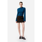 Pull Col Montant Francesca - Bleu Canard