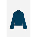 Pull Col Montant Francesca - Bleu Canard