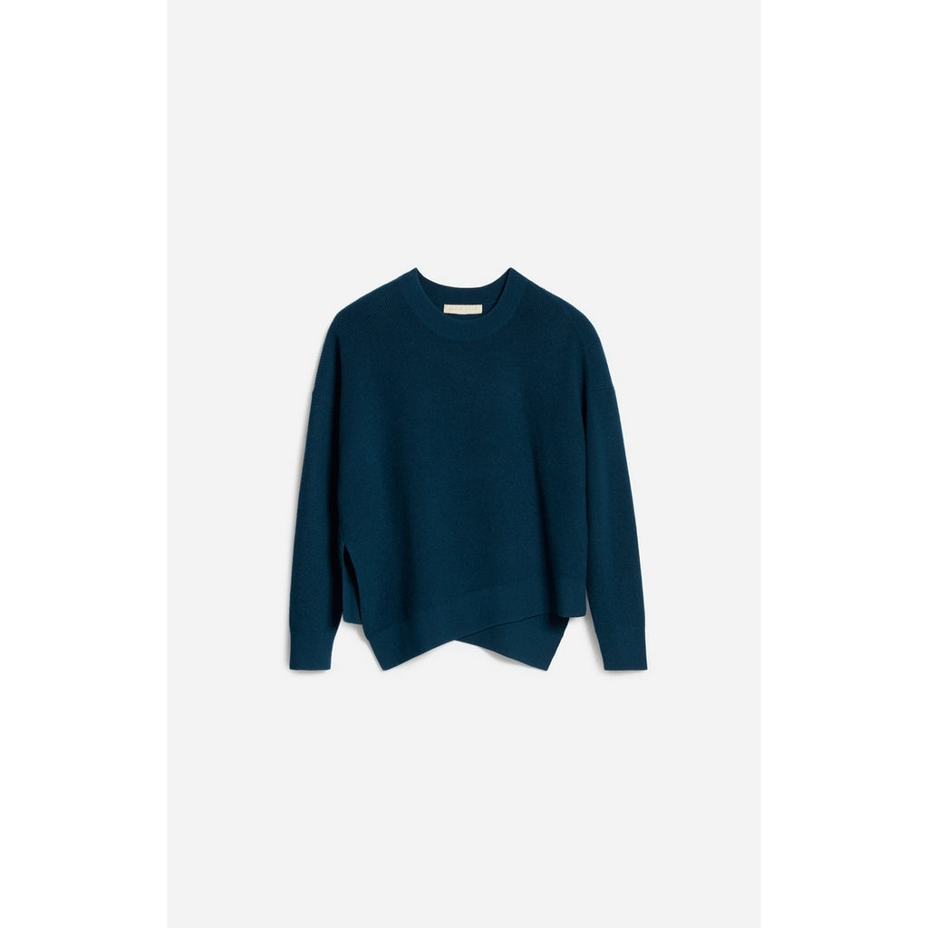 Pull Col Rond Fontana - Bleu Canard