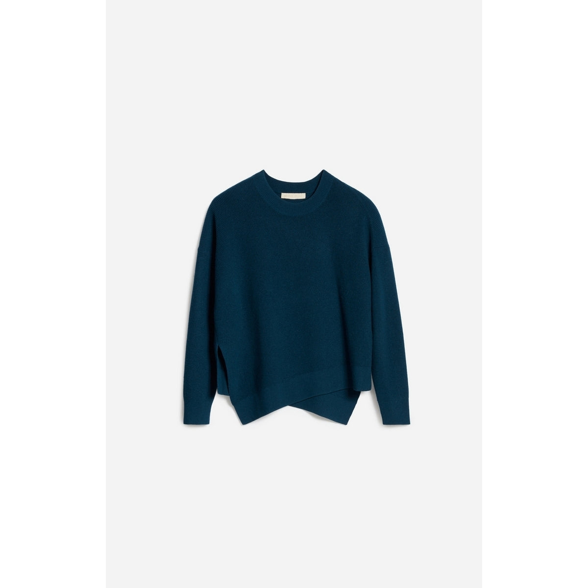 Pull Col Rond Fontana - Bleu Canard
