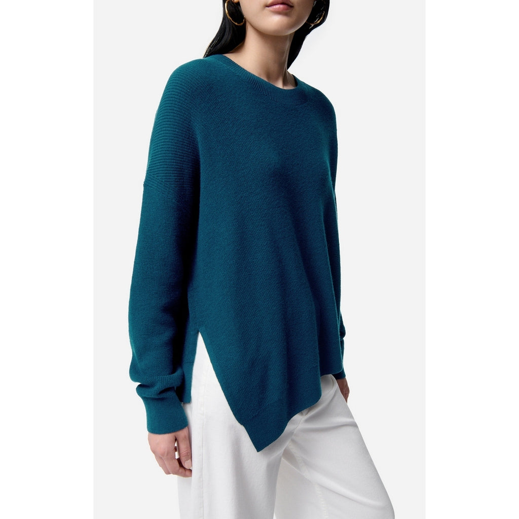 Pull Col Rond Fontana - Bleu Canard