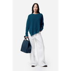 Pull Col Rond Fontana - Bleu Canard