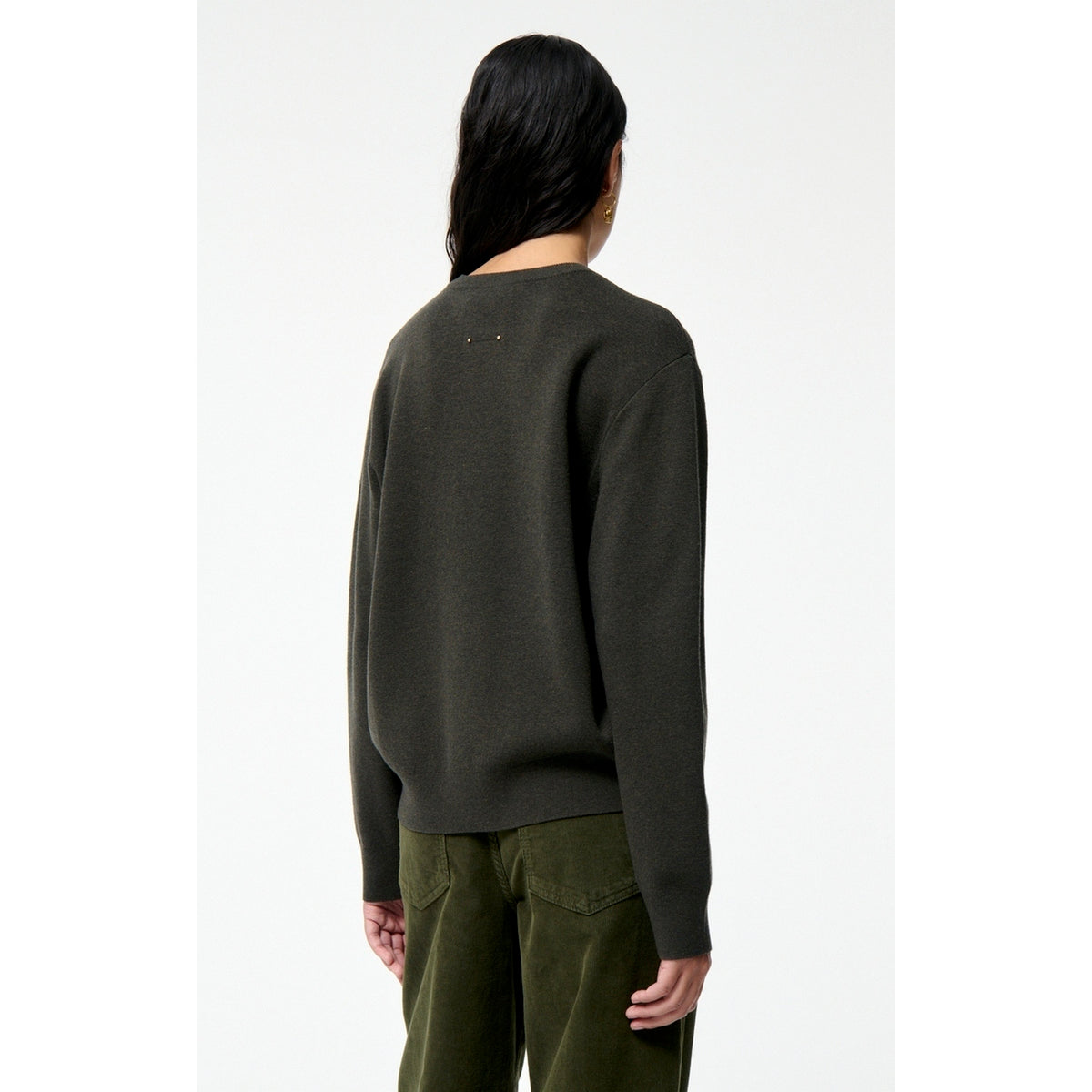 Pull Col Rond Fedele - Kaki