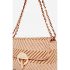 Pequeño Bolso Moon En Cuero & Algodón - Multico & Biscuit