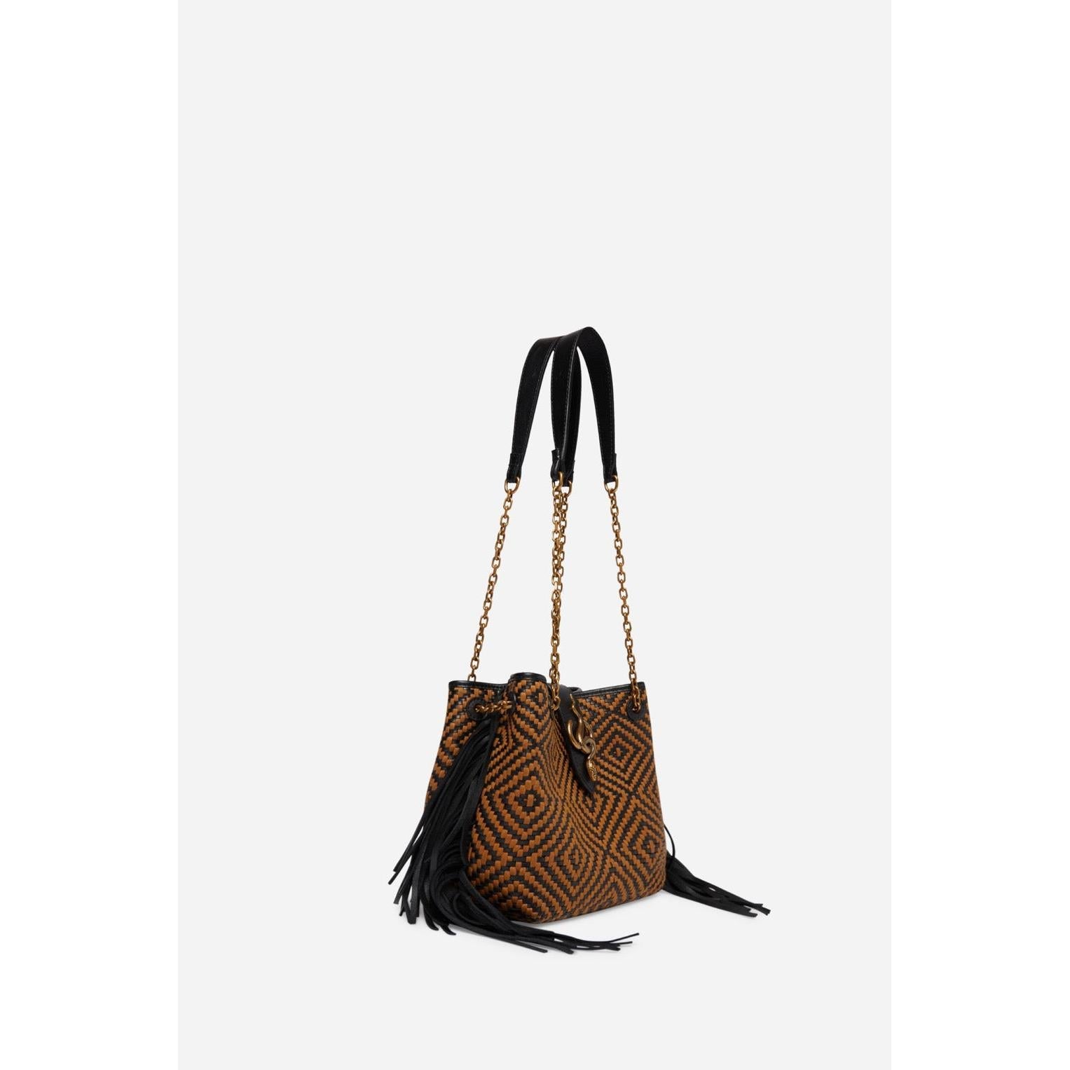 Pequeño Bolso Cléo - Leonado & Negro
