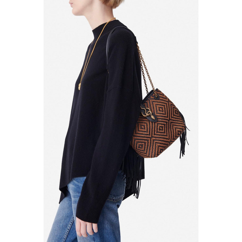 Pequeño Bolso Cléo - Leonado & Negro
