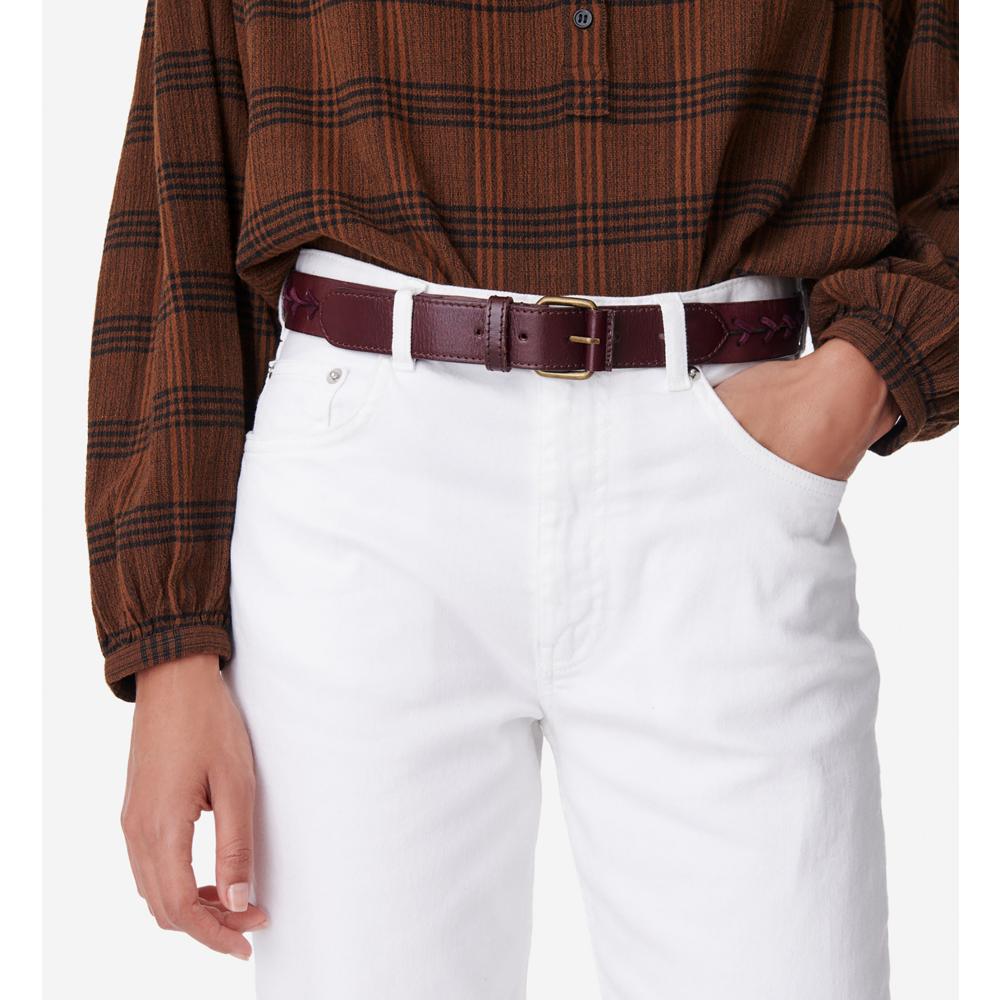 Lace-Up Belt 30mm - Bordeaux