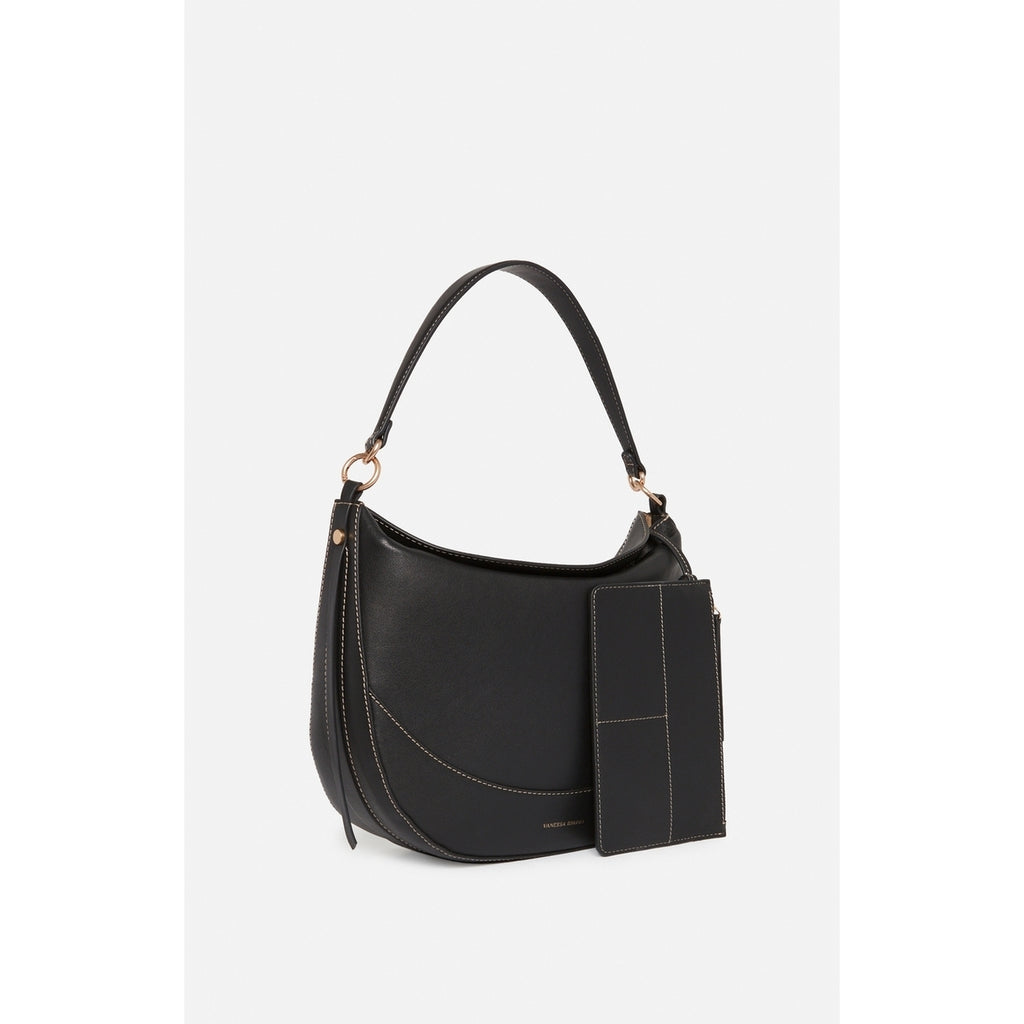 Sac a Main en Cuir Lisse - Noir